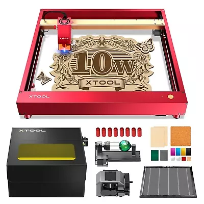Buy XTool D1 Pro 10W Laser Engraver Deluxe Bundle, Powerful Laser Engraving Machine • 899.99$