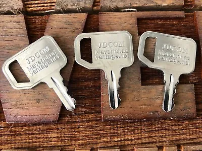 Buy 3 Keys Fits John Deere Common AR51481 AT195302 Multi-Equip Gator Key,Loader, Ind • 6.99$