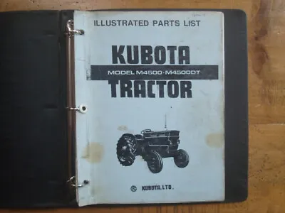 Buy Kubota Tractor Model M4500 - M4500DT Illustrated Parts List • 17.17$
