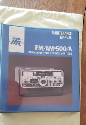 Buy IFR FM/AM-500A Communications Service Monitor Manual  P/N1002-5021-100 • 45$