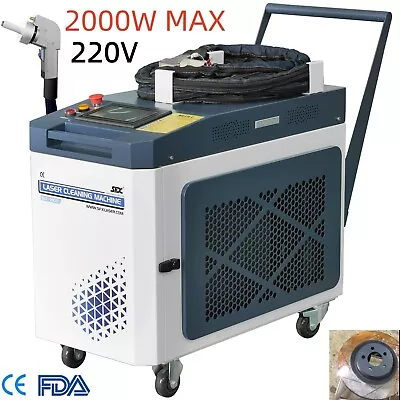 Buy SFX US Stock 2000W Laser Gun Cleaner Rust Removal Tool Paint Oil Dirty Machine • 13,204.05$