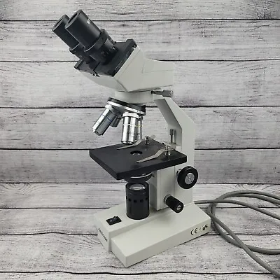 Buy Amscope Illuminator Science Microscope 4/0.10 To 100/1.25 Student + Cover • 120$