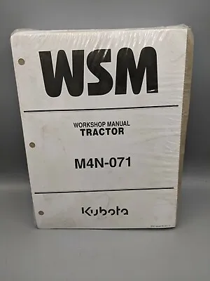 Buy Kubota M4N-071 Tractor Workshop Service Manual  • 37.49$
