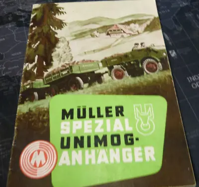 Buy Müller Special Unimogane Pendant-28 Pages Karl Müller Mitteltal-Alt-ORG • 45.92$