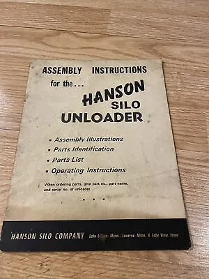 Buy Assembly Instructions For Hanson Silo Unloader • 20$