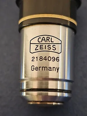 Buy Carl Zeiss Plan 100/1,25 160/- Oel  100x Microscope Objective Lens • 39.99$