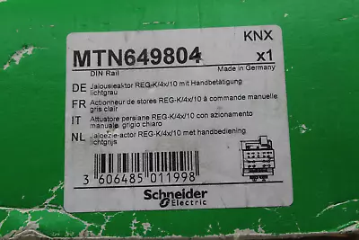 Buy New | Schneider Electric | MTN649804 | SCHNEIDER MTN649804 BLIND ACTUATOR REG-K/ • 155$