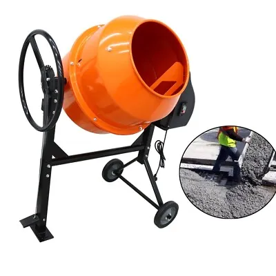 Buy Industrial Cement Mortar Mixer Electric Blender 3.7cu Ft Drum Tank 110V 550W • 464.55$