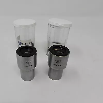 Buy PAIR Bausch & Lomb 10X W.F Widefield Microscope Eyepieces • 37.95$