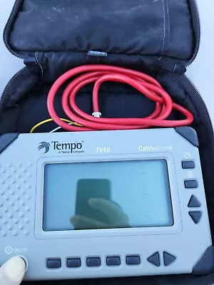 Buy Tempo CableScout TV90 Coax CATV TDR Cable Tester *For Parts - Not Working* • 129$