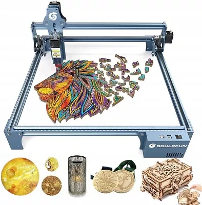 Buy SCULPFUN S9 Laser Engraving Machine Cutter 410x420mm 90W Effect Easy Assembly • 269$