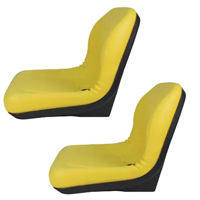 Buy 2 Yellow Vinyl Seats Fits John Deere Fits Gator CS CX 4x4 Trail HPX TE • 275.99$