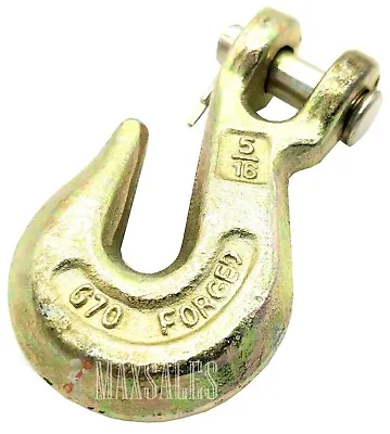 Buy (10) 5/16  Clevis Grab Hooks G70 Flatbed Truck Trailer Transport Tow Chain Hook • 37.99$