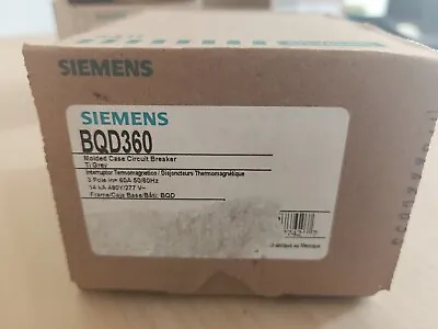 Buy Bqd360 Siemens Circuit Breaker Bolt-on 3 Pole 60 Amp 480y/277 Vac New • 219.99$