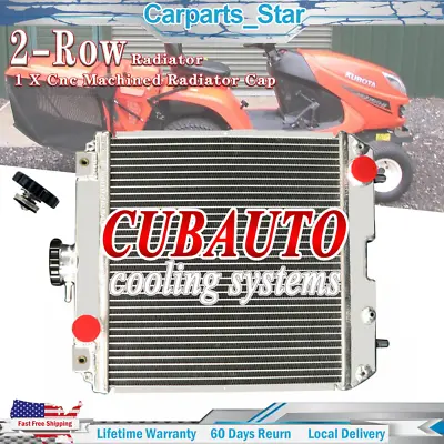Buy 2 Rows Radiator For Kubota GR T TG Lawn Tractors GR2100 G2160, Zero Turn Mowers • 114.95$