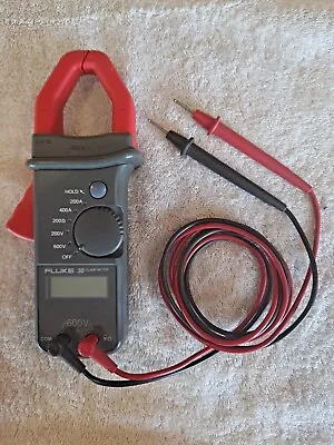 Buy Fluke 30 True RMS Clamp Meter With Test Leads And Manual, New Battery Included • 99.95$