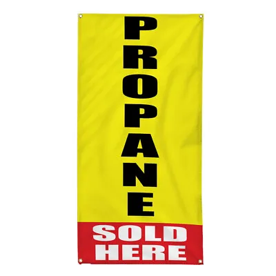 Buy Vertical Vinyl Banner Multiple Sizes Propane Sold Here Promotion Business • 21.99$