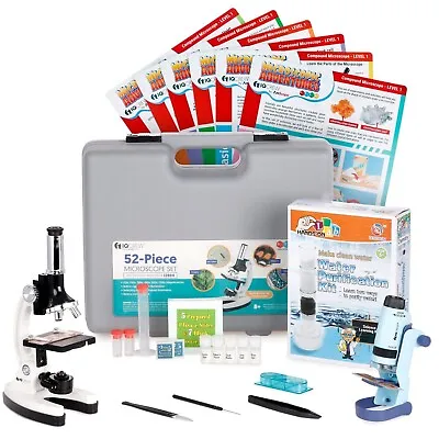 Buy AMSCOPE-KIDS Holiday Student Microscope Kit +Water Purification Kit+ Experiments • 69.99$