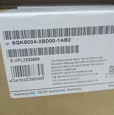 Buy Siemens Switch Module 6GK5004-2BD00-1AB2 Fast Shipping • 421.06$