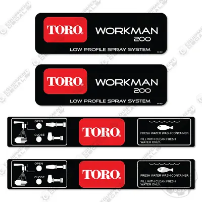 Buy Fits Toro Workman 200 Decal Kit Spray System - 7 YEAR OUTDOOR 3M VINYL! • 124.95$