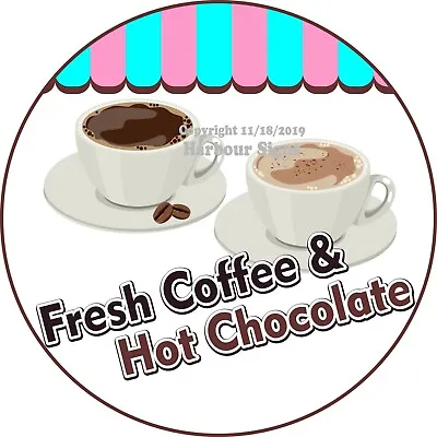Buy Coffee Hot Chocolate DECAL (Choose Your Size) Concession Food Truck C Sticker • 14.99$
