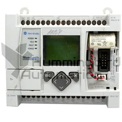 Buy Allen Bradley 1763-L16DWD /B MicroLogix 1100 Logic Controller FW9 PLC • 620.73$