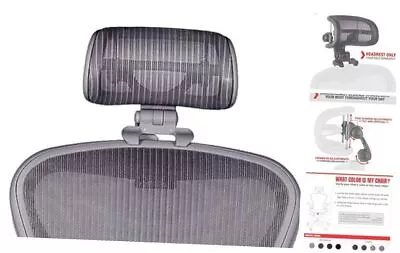 Buy  The Original Headrest For The Herman Miller Aeron H3 For Remastered Carbon • 228.85$