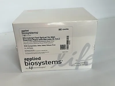 Buy MicroAmp Fast Optical 96 Well PCR Reaction Plate Applied Biosystems 4346906 • 36$