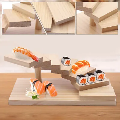 Buy 7 Tier Sushi Tray Rack Kawaii Snacks Food Step Stand Boat Container Sashimi Mat • 32$