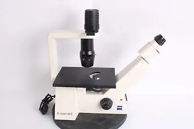 Buy Carl Zeiss Axiovert 40 C Inverted Biological Microscope - Objective 10x, 20x • 2,849.99$