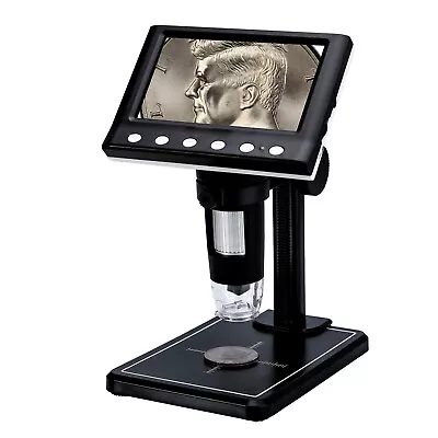 Buy 4.3  Coin Microscope, 2023 New LCD Digital Microscope 1000x, 960P Resoulution • 31.29$