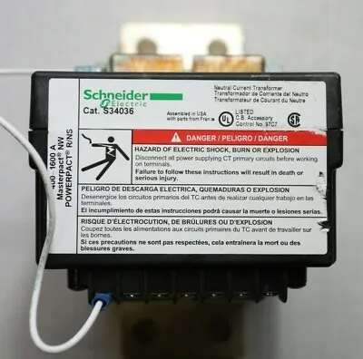 Buy New Takeout Schneider S34036 400-1600a Current Transformer *ships Same Day Ups* • 625$