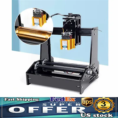 Buy 15W Cylindrical Laser Engraving Machine Desktop Metal Engraver Printing Portable • 261.35$