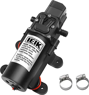 Buy IEIK 12 Volt Diaphragm Pump 3LPM 0.8 GPM 100PSI Self Priming Sprayer Pump 12V DC • 28.24$