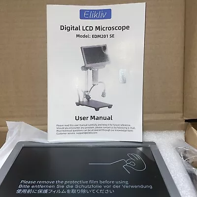 Buy Elikliv 7  IPS Digital Microscope 1200X 12MP  Magnifier EDM201 SE READ DESCRIPTI • 40$
