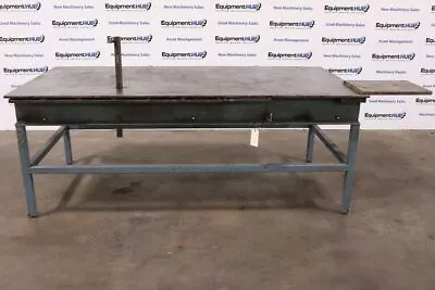 Buy 4' X 8' X 5/8  Heavy Duty Steel Work Bench Welding Table • 950$
