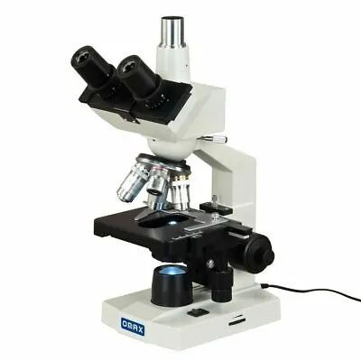 Buy OMAX 40X-2500X LED Trinocular Lab Compound Microscope + 4 Camera Options • 229.99$