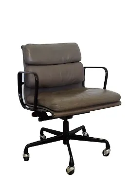 Buy Mid Century Modern Herman Miller Eames Soft Pad Leather Office Armchair 1988 • 2,800$