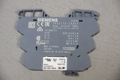 Buy Unused Siemens Output Coupler With Plug In Relay 3rq3118-2ab01 • 34.99$