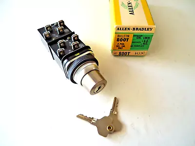 Buy Allen Bradley 800t H33c 2 Position Switch With Keys New In Box • 29.99$