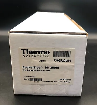 Buy Thermo FX96P20-250 PocketTips 250nL For Beckman Biomek Pipette Tips (Qty=4,800) • 399$