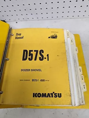 Buy Komatsu D57S-1 Crawler Loader Dozer Bulldozer Shop Service Repair Manual 6501- • 100$
