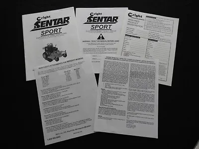 Buy Wright Sentar Sport Mower Operators & Parts Manual 2006 Minty • 29.95$