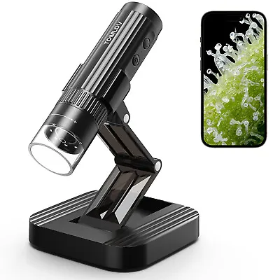 Buy TOMLOV DM1S Wireless Digital Microscope 1000X 1080P HD USB WiFi Coin Microscope • 39$