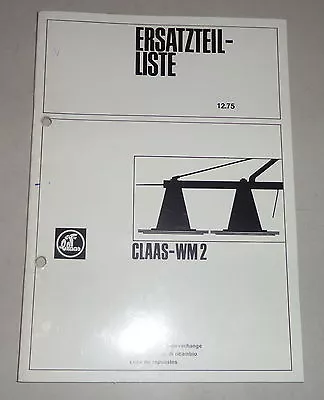 Buy Parts Catalog/Spare Parts List Claas Mower World Cup 2 - Stand 12/1975 • 19.20$