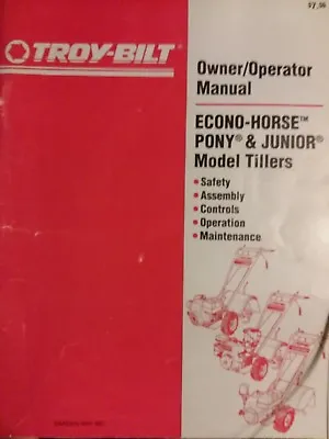 Buy Troy-Bilt PONY Roto Tiller Owners & Parts (2 Manual S) Garden-Way 1991 Composter • 72.99$