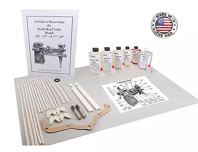 Buy South Bend Lathe Model 13  ● Full Rebuild Package ● Manual, Felts, Oil, Grease!  • 149.95$