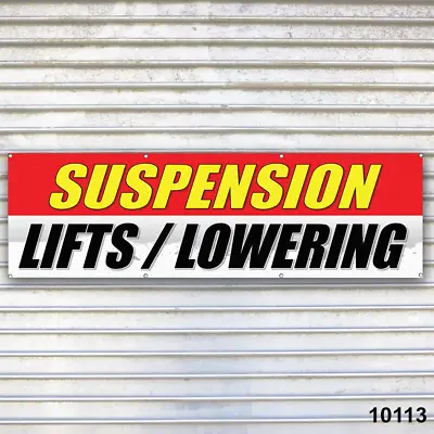Buy Suspension Lifts Lowering Banner Sign Tire Dealer Service Bay Garage  • 139.95$