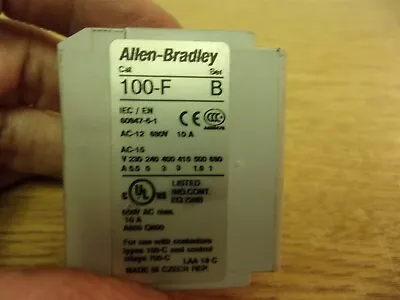 Buy Allen Bradley 100-F Series B Aux Contact Block  *FREE SHIPPING* • 9.99$