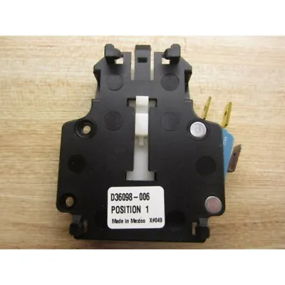 Buy SIEMENS D36098-006 Model F Auxiliary Electrical Interlock Switch • 8.95$